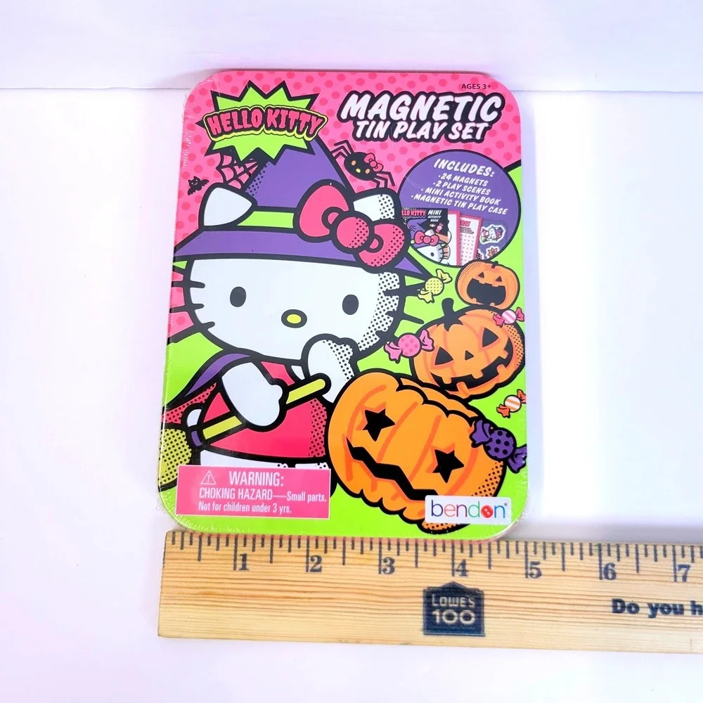 Hello Kitty Magnetic Tin Play Set Kids OS Multicolor Halloween Witch Bendon